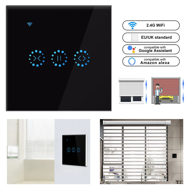 WiFi Smart Curtain Switch Smart Life Tuya for Electric Motorized Curtain Blind Roller Shutter Works with Alexa and Google Home