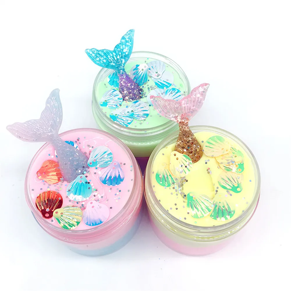 Beautiful Mud Mixing Cloud Slime Scented Stress Kids Clay Toy Charms For Slime Kit Antistress Toys Plasticine Supplies Kids Toys