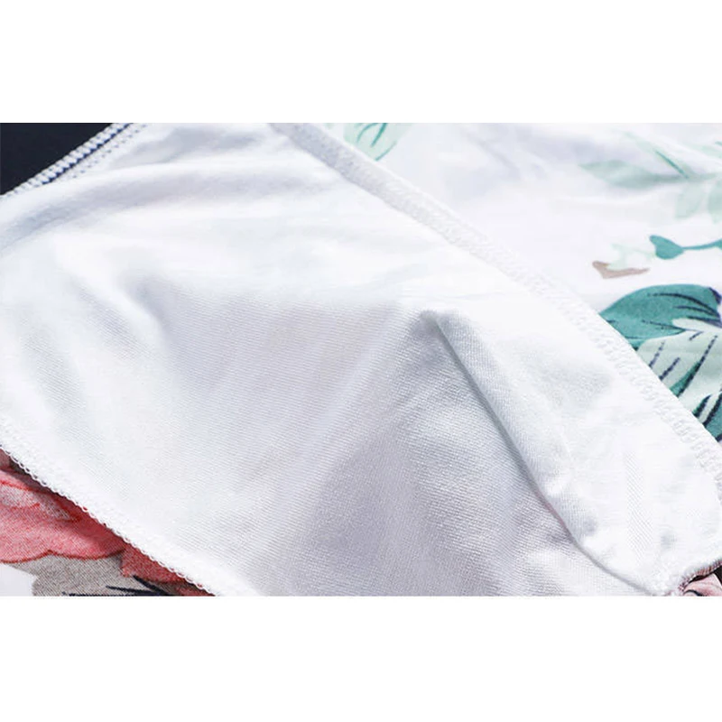 Men's Underwear 4XL Ice Silk Soft Comfortable Undies Breathable Printing Fashion Man Boxer Briefs Men Underpants 4XL