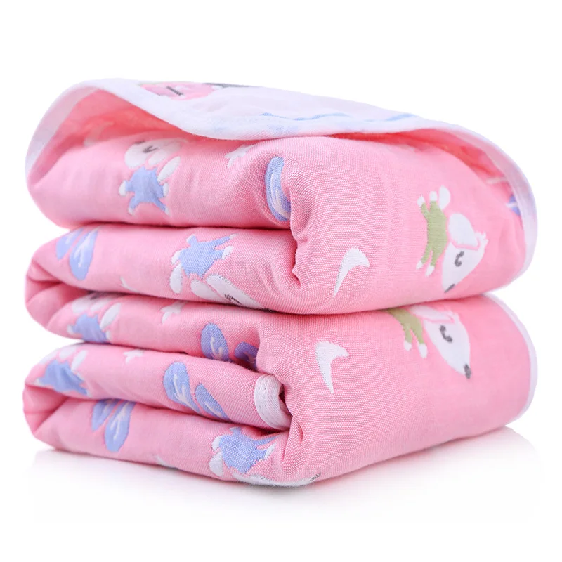 

80*160 100% Cotton Bath Towel Six-layer Gauze Baby Towel Blanket Baby Blanket Children Children's Quilt tong ying