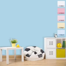 5M Macaron Solid Color PVC Waterproof Self adhesive Wallpaper Living Room Kids Bedroom Decor Vinyl Contact Paper Kitchen Cabinet