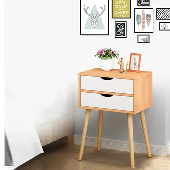 

Bedside table simple modern bed cabinet storage small cabinet simple assembly locker dormitory bedroom assembly bedside U