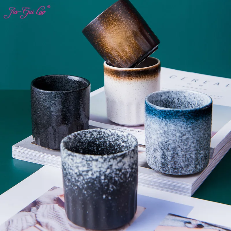 

JIA-GUI LUO 100ml Japanese Style Teacup Water Cup Stoneware Ceramic Tea cup Hand-painted Teacups Cuisine Drinkware I013