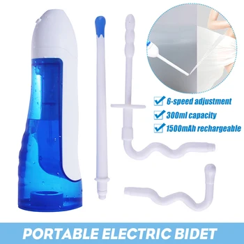 

300ml Portable Travel Hand Held Bidet Sprayer 6 Gears Adjustable Water Pressure Personal Cleaner Hygiene Bottle Bidet Sprayer