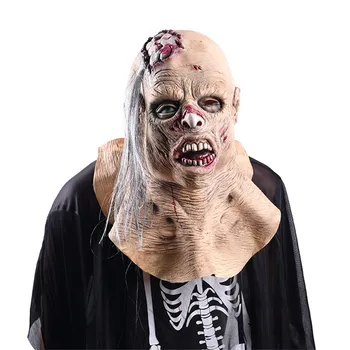 

Realistic Masks Horror Bloody Mask Halloween Decorations Scary Props Decoracion De Halloween Party Decor Latex Terror Headgear