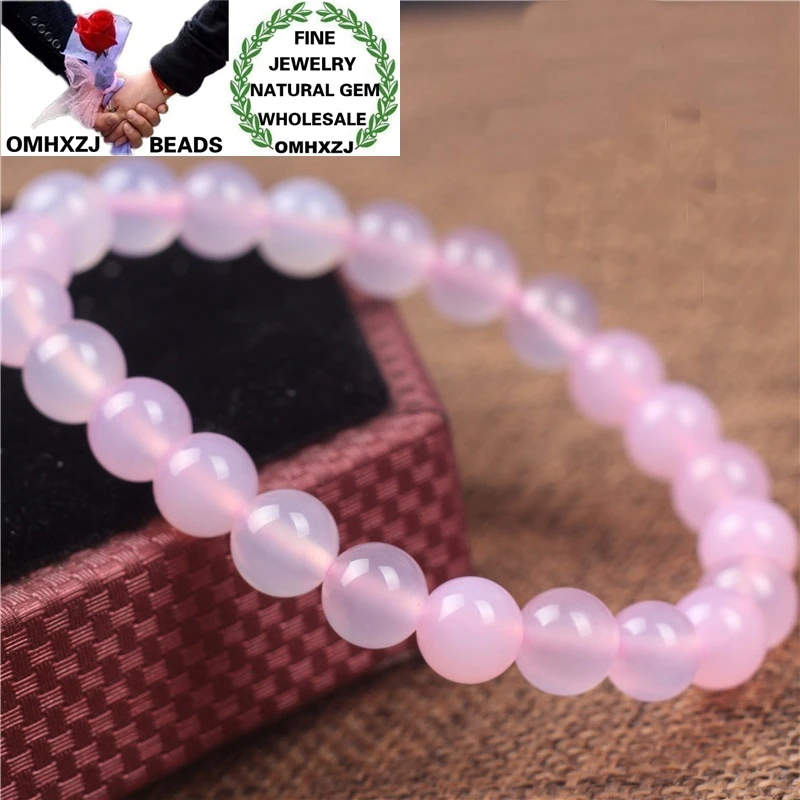 

OMHXZJ Wholesale ZB410 68101214161820mm European Fashion Birthday Party Wedding Gift Natural Stone Fine Agate Beads Bracelets