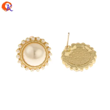 

Cordial Design 50Pcs 15*15MM Jewelry Accessories/Hand Made/Earring Findings/Imitation Pearl/DIY Making/Round Shape/Earrings Stud