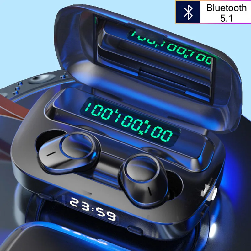 Беспроводные спортивные стереонаушники 9D с шумоподавлением Bluetooth 5 1