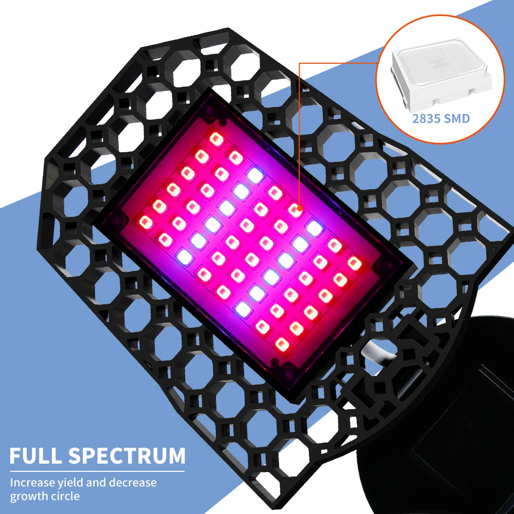 E27 светодиодный Grow Light E14 лампа для выращивания растений с питанием от источника