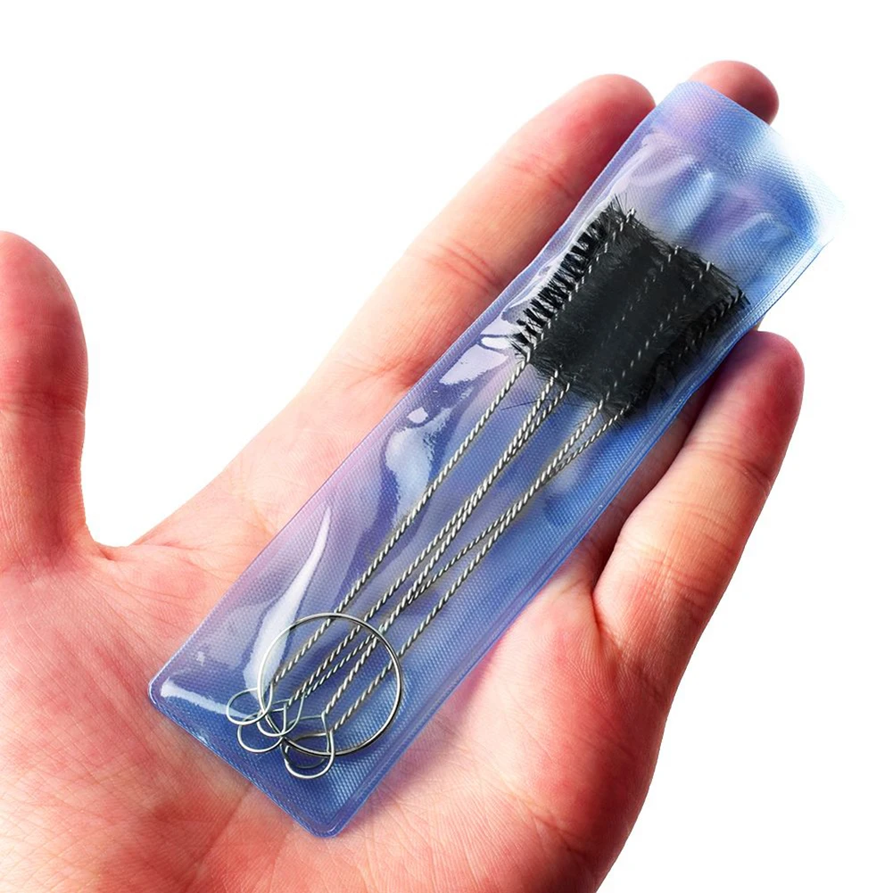 5 Pcs/Set Cleaning Brush Needle Mouth Spray Gun Needle Brush Kit Spray Gun Tattoo Body Piercing Repair Tool