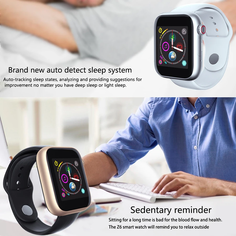 696 Z6 Смарт часы для мужчин для Android телефон Apple Watch Поддержка 2G Sim TF карта 2.0MP камера Bluetooth Smartwatch для женщин 230 мАч