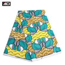ACI Горячая настоящий воск Африканский принт Ткань 6 ярдов Африканский воск Анкара ткань Tissu Африканский гарантированный настоящий голландский воск