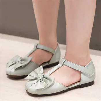 

Girls Sandals Kids Summer Shoes Bow Soft Princess Toddler Big Girl Beach Sandals Toe-cap Anti-slip Breathable Girls Shoes Summer