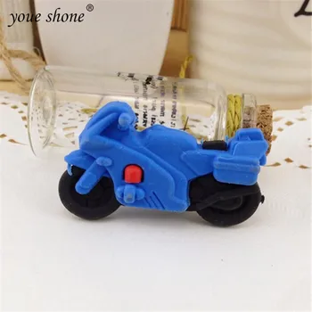 

Youe shone 1pcs Innovative motorcycle locomotive eraser boy girl toy eraser exam sketch pencil erase learning office supplies