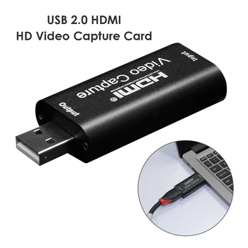 

Mini Video Capture Card USB 2.0 HDMI Video Grabber Record Box for PS4 Game DVD Camcorder HD Camera Recording Live Streaming