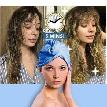 

Towel Cap Quick Dry Hair Wrap Microfiber Cap Bathing Magic Drying Hat