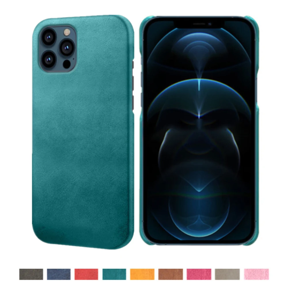 For iPhone 13 Pro XS MAX XR SE 2020 Funda Luxury Slim Vegan Leather Case Apple 7 8 Plus X 11 12 Max Mini Cover | Мобильные телефоны