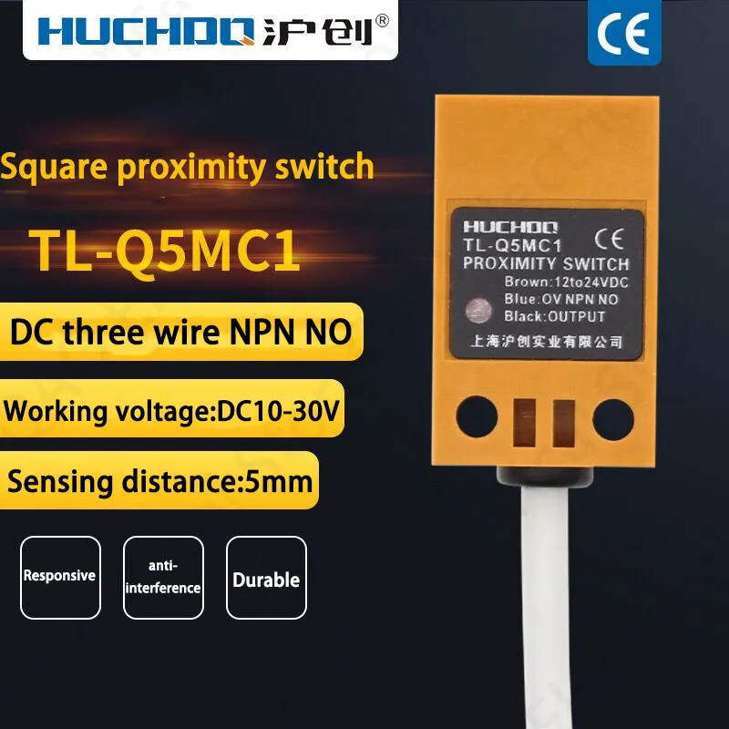 

10PCS TL-Q5MC1 DC 12-24V 50mA NPN NO Inductive Proximity Switch Sensor Normal Open 5mm Detection 6-36V 3 Wires