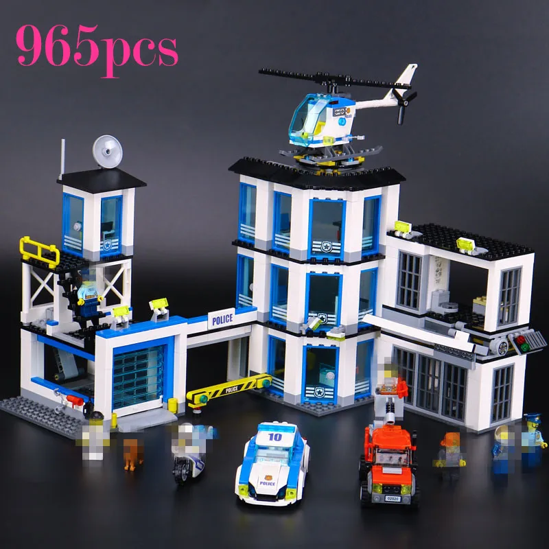 

02020 Series City Legolyed 60141 Police Station Helicopter Bus Car Building Blocks Set Toys For Children Chirstmas Gifts