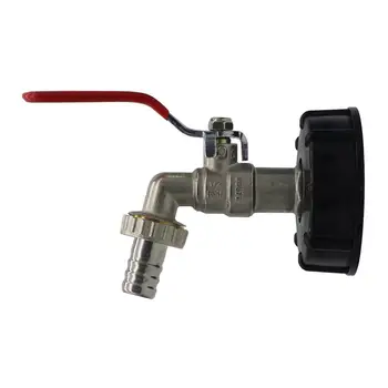 

IBC Tank Adapter S60X6 To Iron Brass Tap 1/2" Replacement Valve 60mm Coarse Thread to 15mm Garden Water Connectors Drain Adapter
