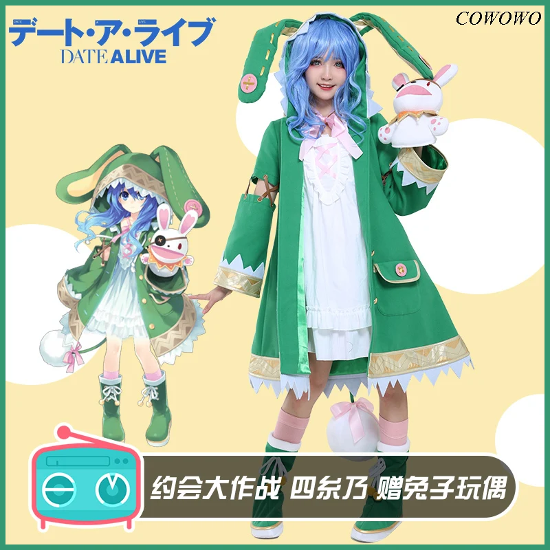 Аниме! Костюм для косплея Himekawa Yoshino Bunny Elf милое платье костюм на Хэллоуин