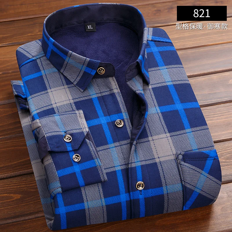 Теплая мужская рубашка с добавлением шерсти, приталенная брендовая мужская рубашка с длинным рукавом, дизайнерская Высококачественная однотонная мужская одежда, облегающие деловые рубашки