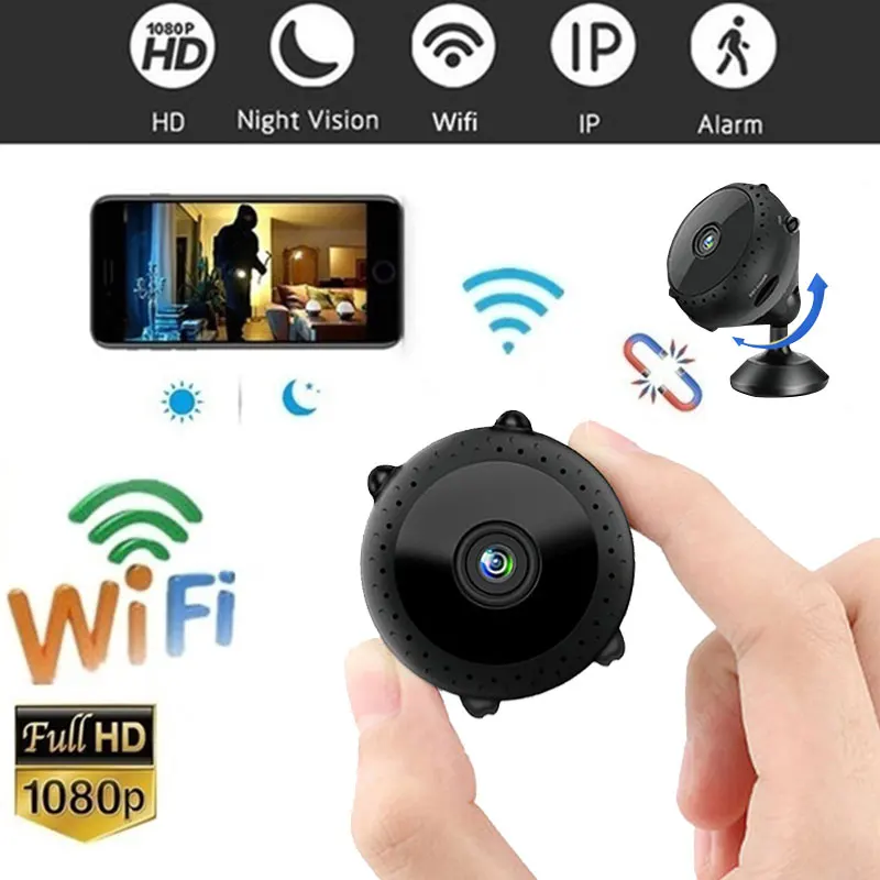 Мини-камера видеокамера HD 1080P микро DVR видеокамера широкоугольный 150 ° Мини Инфракрасный монитор ночного видения Скрытая маленькая камера
