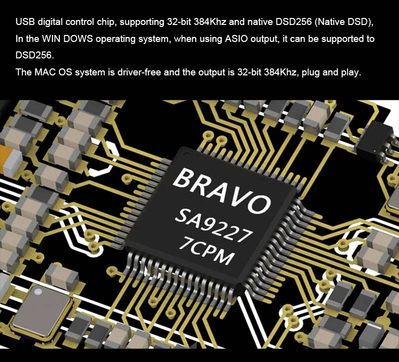 Es9038q2m fone de ouvido amplificador de áudio