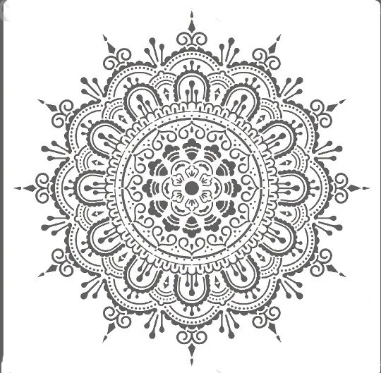 30*30cm Size DIY Craft Mandala Stencils for Painting on Wood