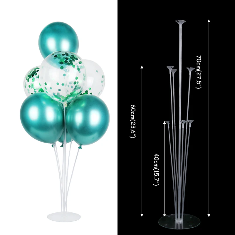 7 Tubes 70cm Height Balloon Stand for Birthday Party Decorations Kids Baby Shower Balons Wedding Decoration Christmas New Year - Цвет: 7 tubes stands