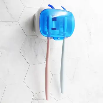 

SONGLI Wall-mounted UV Toothbrush Sterilizer Holder 2 Teeth Brushes Ultraviolet Disinfection Box for Razor Toothbrush Sterilizer