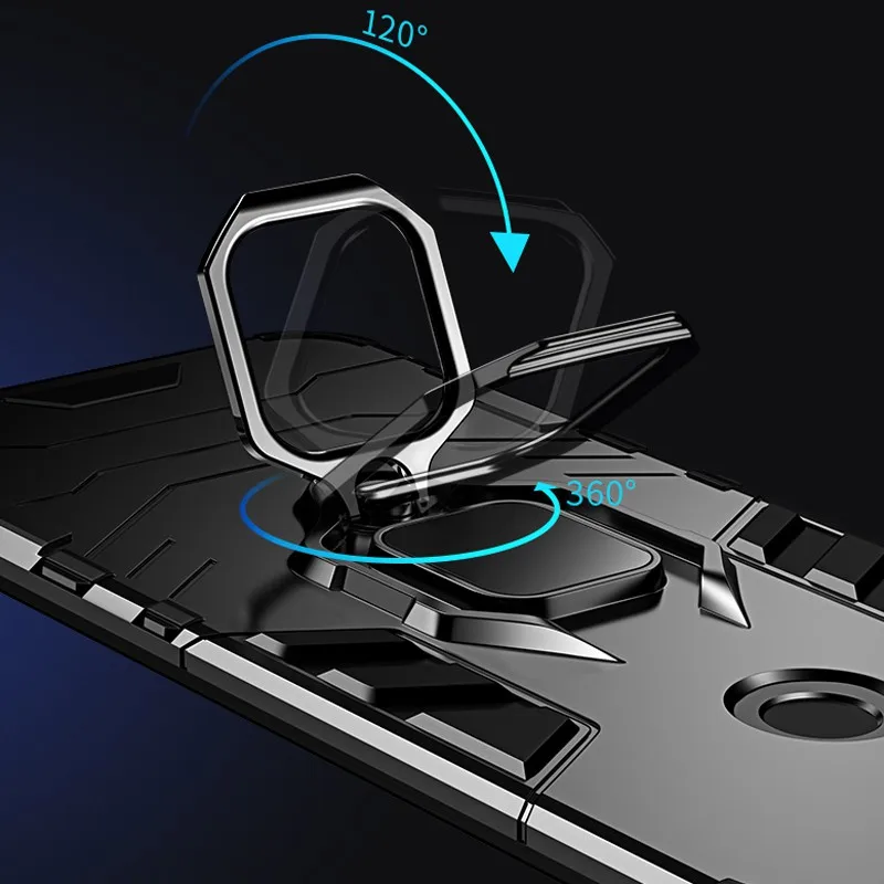 Для Redmi Note 7 Железный человек магнитное кольцо мобильный чехол для телефона Автомобильный кронштейн противоударный чехол для телефона простой Модный чехол