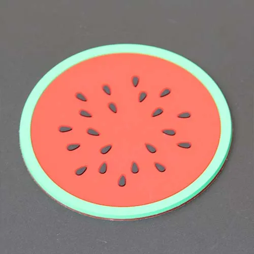 Watermelon 1 шт фруктовая форма подстаканник силиконовый коврик для чашки Креативный нескользящий изоляционный коврик подстаканник кухонная барная посуда - Цвет: Watermelon
