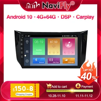 

NaviFly For Nissan Sylphy B17 Sentra 2012-2017 Car Radio Multimedia Video Player Navigation GPS Android 10.0 No 2din 2 Din Dvd