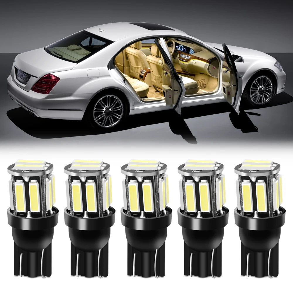 Светодиодный светильник T10 W5W 194 168 10 7020 SMD для салона автомобиля hyundai tucson i30 ix25 creta ix35