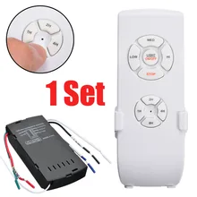 

1Kit Universal Ceiling Fan Light Lamp Wireless Receiver Adjust Wind Speed And Timing With One Key Remote Controls