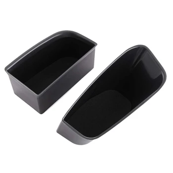 

2Pcs Black Front Door Armrest Container Door Storage Box For-Q5 2009-2019