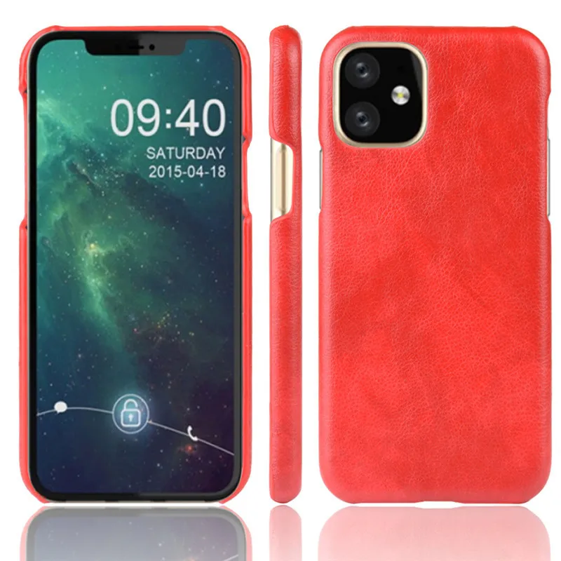 100 шт для iPhone XI 11 Pro Max ударопрочный Pu кожаный жесткий чехол для iPhone 11 XI Xs Max 6 6S 7 8 Plus чехол для телефона