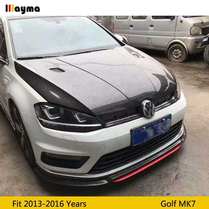 Aspec стильная Решетка переднего бампера из углеродного волокна для VW golf 7 Rline GTI 2013- MK7 R CF стильная решетка(не подходит для golf 7,5