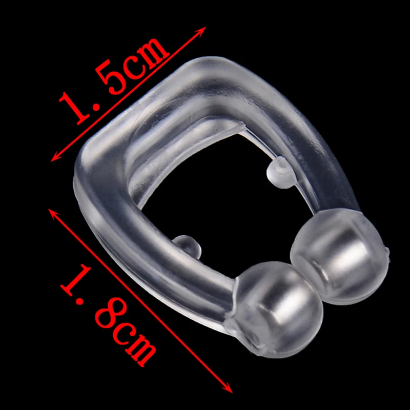 2/5PCS Silicone Magnetic Anti Snore Stop Snoring Nose Clip Sleep Tray Sleeping Aid Apnea Guard Night Device Hot Sale