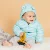 PatPat 2020 New Autumn and Winter Baby Toddler Stylish 3D Ear Print Solid Hooded Down Coat for Baby Boy and Girl Coat Clothing