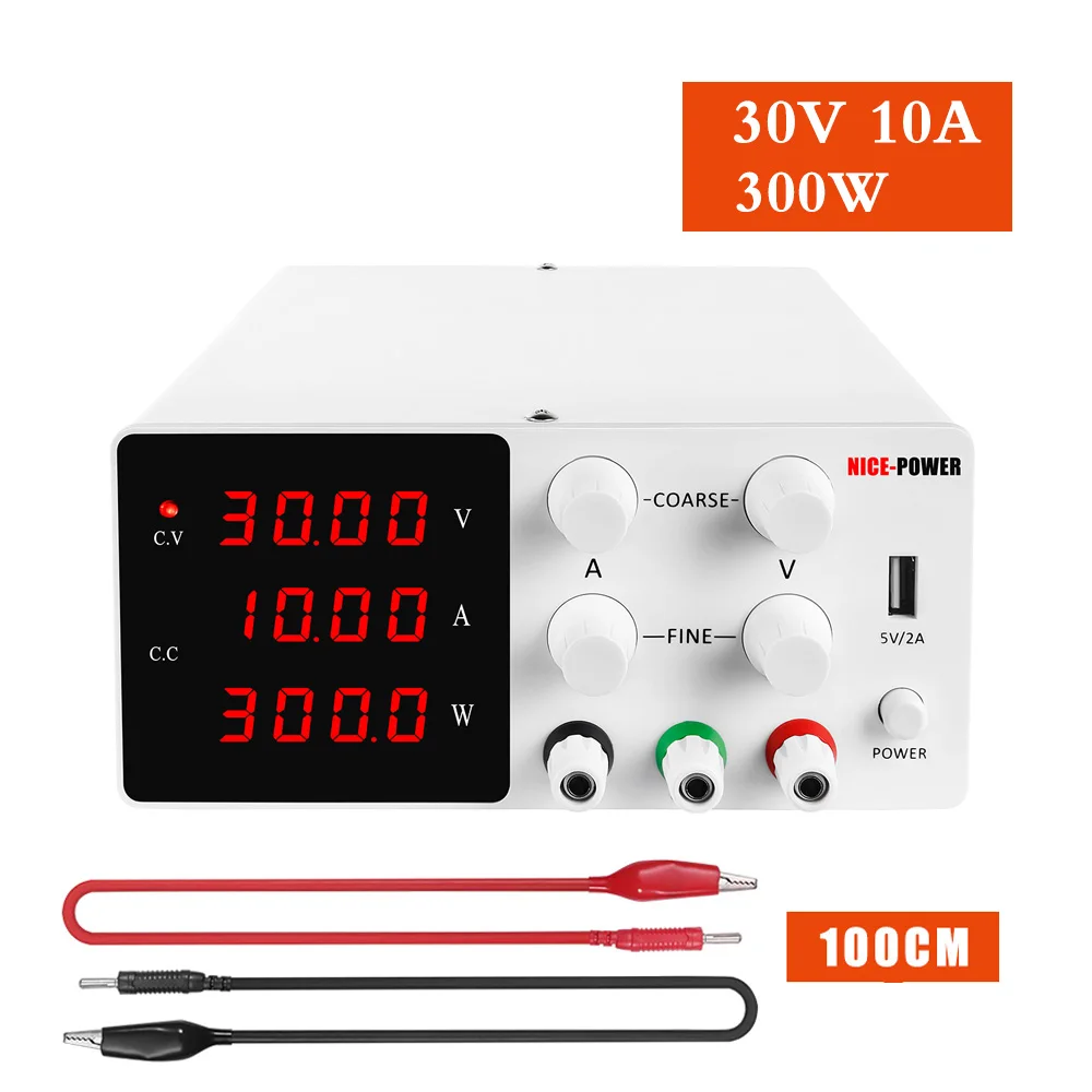 DIY 30V 60V 48V 120V 10A 5A 3A Lab DC Power Supply Adjustable Switching Bench Source Digital Voltage 4-digit Switch Nice-power |