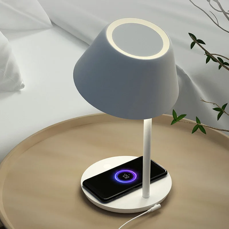 US $82.59 Yeelight Staria Bedside Lamp Pro Smart Table Light LED Dimmable Wireless Charging for smartphone Work with Apple Homekit