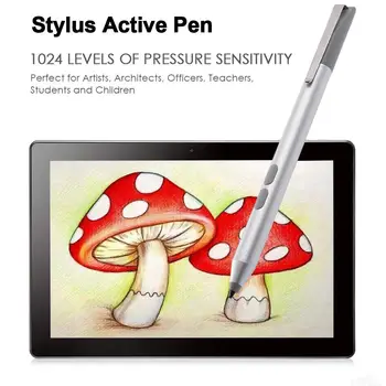 

Active Stylus Pen 1024 Level Pressure Sensitivity Surface Extra Refill Eraser AAAA Battery Universal Tablet PC Laptop Stylus Pen