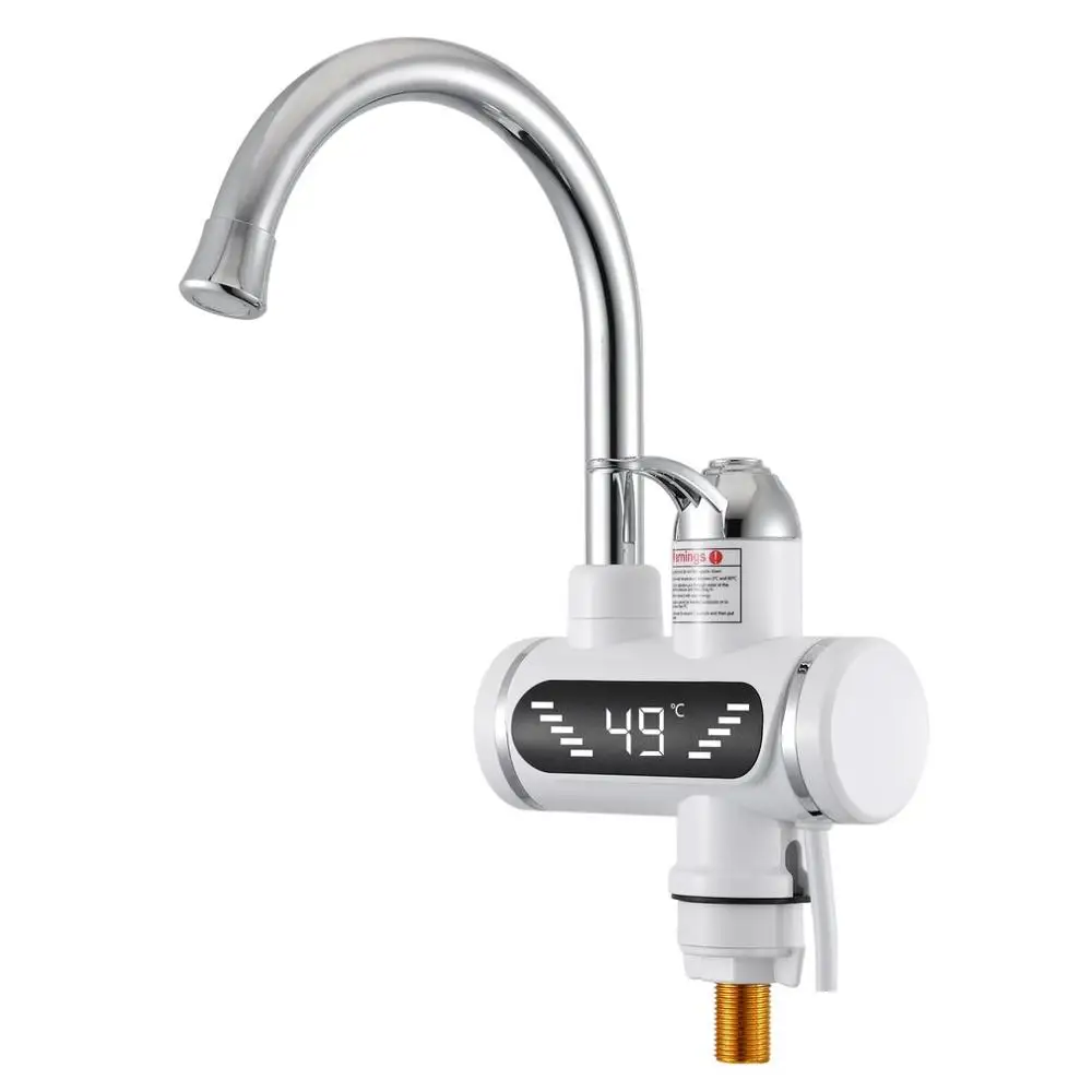 Электрический кран для дома, кухни, ванной комнаты, 3000 Вт, мгновенный Электрический кран со светодиодным дисплеем, кран для горячей воды