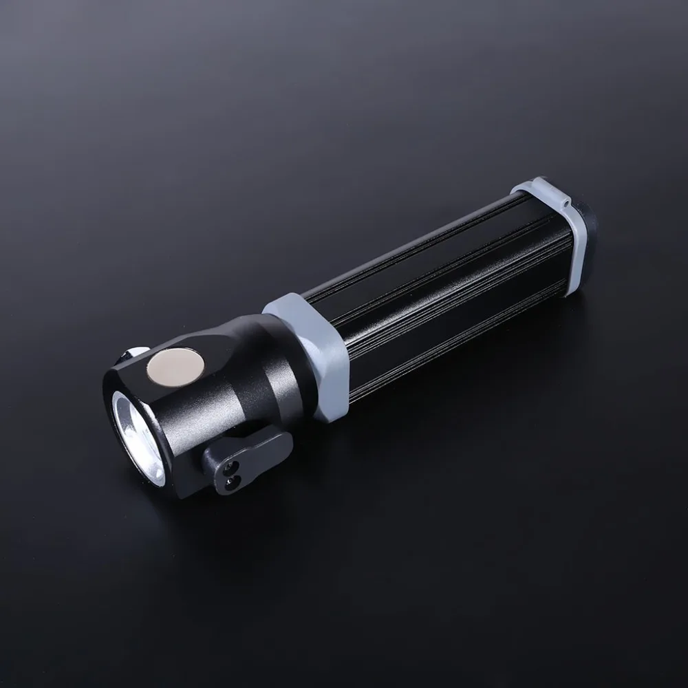 Solar aluminum flashlight LED with cutting broken window light USB rechargeable riding light flashlight 500 lumens 35A8 (3)