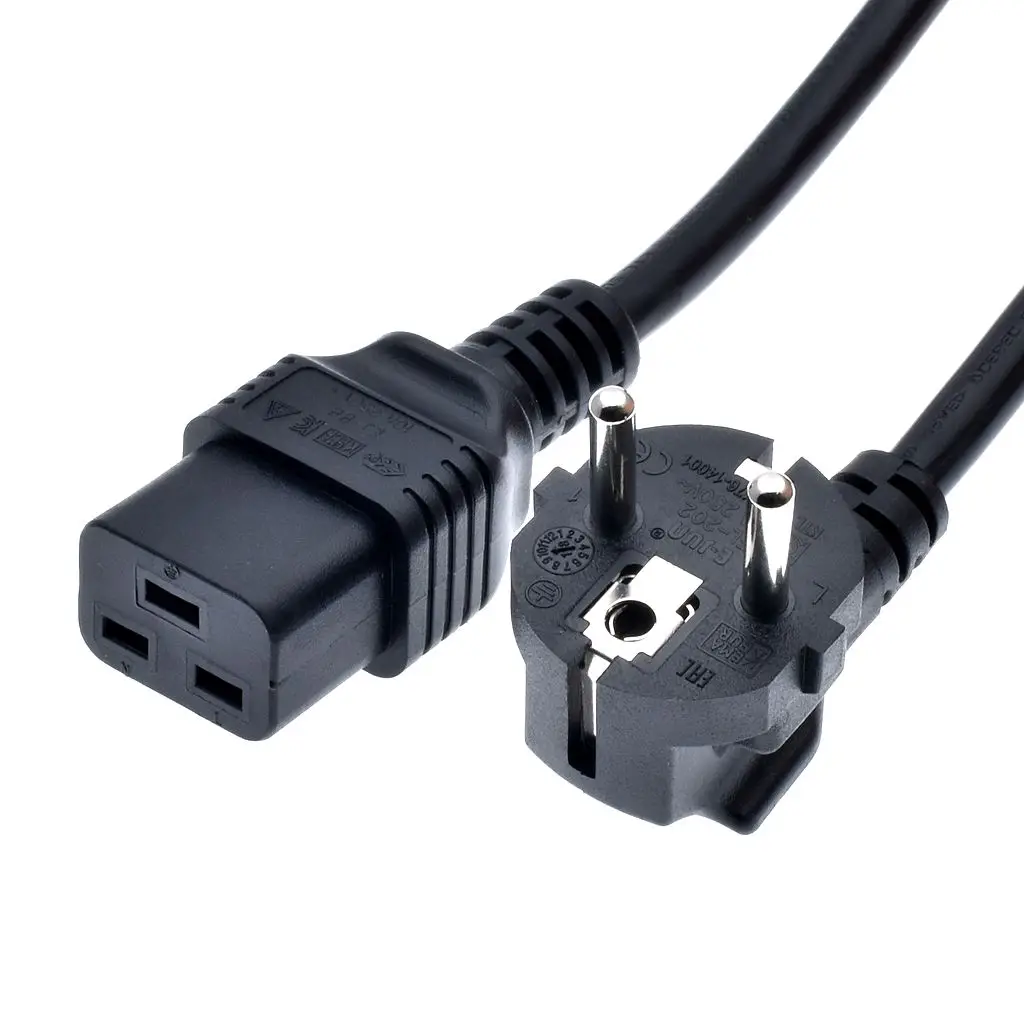 IEC 320 C19 к ЕС штепсель 2 контактный разъем удлинителя для UPS PDU подключен C20 AC