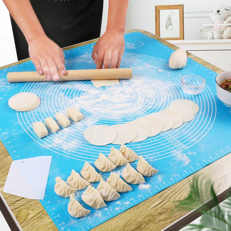 Kitchen Accessories Silicone Baking Mats Sheet Pizza Dough Non-Stick Maker Holder Pastry Cooking Tools