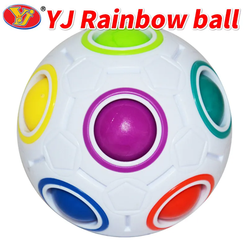 YJ YJ Радужный шар YUXIN волшебный Радужный шар Lefun скоростной мяч-головоломка футбол развивающие обучающие игрушки для детей и взрослых - Цвет: YJ