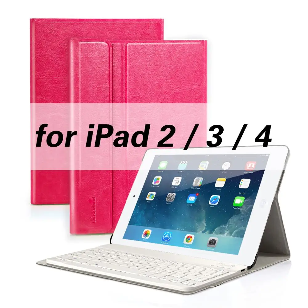 Smart Keyboard Чехол для iPad 9,7 для iPad 2/3/4, iPad Air 2 iPad Pro 9," Bluetooth клавиатура чехол с подставкой Чехол - Цвет: iPad 2 3 4